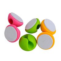 Yonger Cable Clips Wire Cord Organization USB Wall Desktop Cable Organizer Charger Holder Self Adhesive Wire Clips,Random Color (6 Pcs)