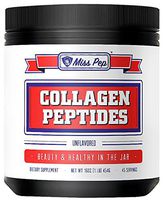 MissPep Collagen Peptides Protein Powder - for Anti- Aging, Hair, Skin, Nails, Bones & Joints -Hydrolyzed Type I&III, Unflavored, 16oz - Pasture Raised & Grass Fed, Non-GMO, Gluten Free