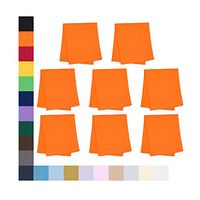 Eyeglass Cleaner Microfiber Cloth - Glasses Cleaner For All Gentle Surfaces, Touchscreens, Smartphones, Camera Lenses, LCD & HD Screens -Orange, 8 Pack- By OptiPlix