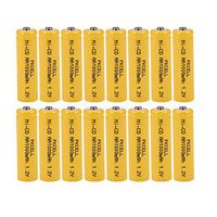 AA Rechargeable Batteries 1.2V NICD 1000mAh for Garden Landscaping Solar Lights(16-Pack)