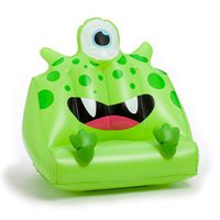 ThinkingGifts - Inflatable 2 Teeth Monster Holder - Green