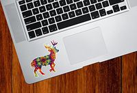 Yadda-Yadda Design Co. Rainbow Tie Dye Deer - Trackpad | Tablet | Computer - Vinyl Decal Sticker YYDC (Size Variations Available) (3.5" w x 3.5" h, Small)