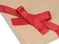 Satin Stretch Wide Loop Elastic Pre-Tied Bow - 12" Loop - Red