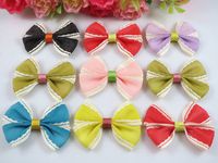 42pcs Satin Ribbon Bow Sewing/Wedding/Appliques Pick Color (Mix)