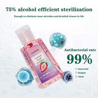 YTGOOD Hand Soap 60ml Hand Sanitizer Anti-Bacteria Anti-Virus Moisturizing Travel Portable Instant Strawberry Fen-Flavor Cleansing Hand Sanitizer