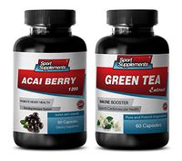 antioxidant Pills - ACAI Berry - Green Tea - Combo - acai Diet - (2 Bottles Combo)