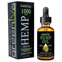 GreenIVe - Hemp Oil - Best Quality Hemp Oil - USA farmed and Bottled - Exclusively on Amazon (1 Ounce 1,000mg, Lemon-Lime)