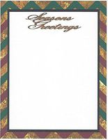 Chevron Season's Greetings Stationery Printer Paper 26 Sheets