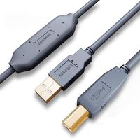 Printer Cable 50 ft,JewMod 50FT Printer Cable USB Active Repeater USB 2.0 A to B Male Printer Scanner Cable 15M for PC, HP, Canon, Epson, Lexmark, Dell, Xerox, Samsung etc