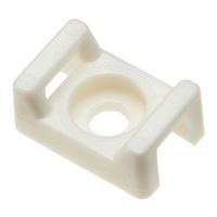 Panduit TM3S8-C69 Pan-Ty Cable Tie Mount, Flame Retardant Nylon 6.6, #8 Screw Mounting Method, 0.32" Counterbore Diameter, 0.37" Height, 0.61" Width, 0.86" Length (Pack of 100)