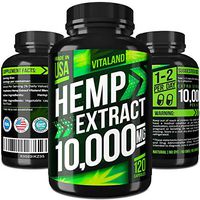 Hemp Oil Capsules 10000MG - 83.3 MG per Capsule - Made in USA - Efficient Pain, Stress & Anxiety Relief - 100% Premium Hemp Oil - Anti Inflammatory - Sleep & Mood Support - Ideal Omega 3, 6, 9 Source