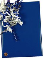 24" X 15' Blue Gloss Gift Wrap