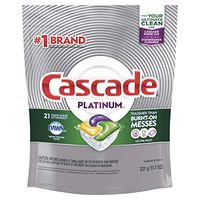 Cascade Platinum ActionPacs Dishwasher Detergent Lemon Scent, 21 ct (Pack of 5)