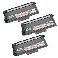 Amsahr TN750 Compatible Replacement Toner Cartridge for Brother DCP-8110DN, 8150DN, 3 Pack, Black Color