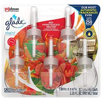 Glade PlugIns Refills Air Freshener, Scented and Essential Oils for Home and Bathroom, Red Honeysuckle Nectar, 3.35 Fl Oz, 5 Count