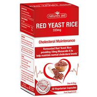 Natures Aid Red Yeast Rice 333mg 30 Capsules