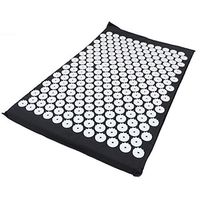 EISHOW Massager Massage Cushion Acupressure Mattress Acupuncture Pain Relieve Stress Spike Yoga Mat Acupuncture Pillow (Black(Mat))