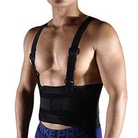 NACHEN Lumbar Sport Protect Strap Belt Fitness Weightlifting Warm Breathable Belts,Black,Length105cm
