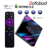 Sofobod H96MAX TV Box Android 9.0 4GB RAM 64GB ROM, H.265 Decoding, HDIM 2.0, 4K, USB3.0, WiFi 2.4G/5G BT4.0 TV Box