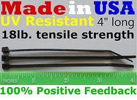 Cable Zip Ties 2000pcs 4" UV Resistant black 18lb Zip Ties - Made in the USA