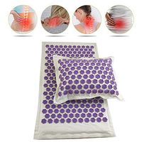 JYZ Multifunction Lotus Acupuncture Acupressure Mat Yoga Pad for Back and Neck Pain Relief and Muscle Relaxation Massage