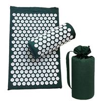 Acupuncture Mat and Pillow Set, Lotus Shaped Acupressure Massage Pad Multifunction Relaxation Tool with Portable Bag