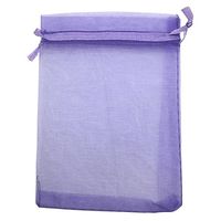 COTOSEY Sosam 100PCS 6x9 Inches Organza Drawstring Pouches Jewelry Party Wedding Favor Gift Bags (6x9, Light Purple)