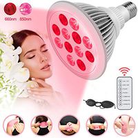 Red-Light Therapy with Remote Control 24W 850nm 660nm Pulsed Light Therapy Device Infrared Light Therapy Red with Eyes Mask