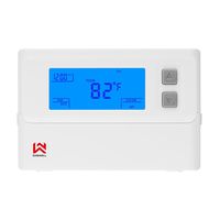 SASWELL Digital Non-Programmable Thermostat,1H/1C, T21STK-0 Digital Heat/Cool Pump Thermostats,24 Volt Single Stage Thermostat For Room