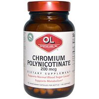 Olympian Labs Chromium Polynicotinate, 200 mcg, 100 Vegetarian Capsules