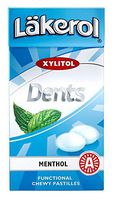 24 Boxes x 36g of Läkerol Dents Menthol - Original - Swedish - Sugar Free - Xylitol - Pastilles - Lozenges - Dragees - Drops - Candies - Sweets