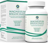 Magnesium Bisglycinate Chelate - Reduce Muscle Cramps and Improve Sleep - Maximum Absorption with no Laxative Effects - 100% Chelated - 200 mg of Pure Magnesium Bisglycinate Per Capsule