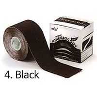 Kinesiology Tape Precut Roll Recovery Sports Athletic Physio Therapy Injury Support 10inch*2inch (4. Black)