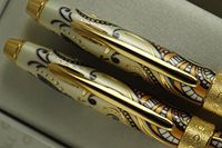 Cross Executive Companion Special Edition Century II Botanica Golden Magnolia with 23KT Gold Inlays and appointments Ballpoint Pen and 0.7mm Pencil Set A Great Gift to Anyone of Importance