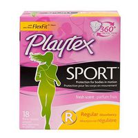 Plytx Sprt Uns Reg Size 18ct Playtex Sport Unscented Regular 18 Ct Ea
