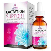 Lactation Supplement Breastfeeding Support Liquid - Breast Milk Supply Increase for Mothers, Organic Drops of Fenugreek Blessed Thistle Goats Rue Herb, 100% Natural 2X Absorption No Alcohol or Sugar