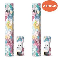 [2 Pack] JUUL Skin | Special Design Matching for Juul | Juul Skin | Juul Wrap | Juul Stickers | Juul Vape | JUUL Decal, Protective JUUL Pods & Great Accessories for Girls and Boys