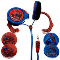 NEMO DIGITAL MVF10109SM Spider-Man Wrap Around Headphones with Inter-changeable Graphics (Discontinued by Manufacturer)