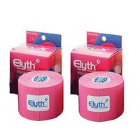 Elyth Kinesiology Tape, 16.4 ft Lenght x 1.97 '' Width, 2 Pieces, Red