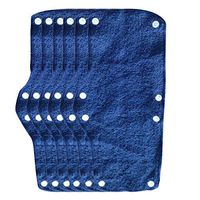 🍀Libobo🍀1/2/6PC Summer Selling Beat The Heat Blue Snap-on Hard hat Sweatband (C:6PC)