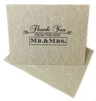 Thank You Boxed Note Card Set - 18 Boxed Note Cards & Matching Envelopes - from Mr. & Mrs.