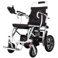 Electric Wheelchair Deluxe Stable Power Compact Travel Wheelchair,20kg Lightweight Folding,150kg/330lbs Loads,Li-Ion Battery(Most Compact on The Market),12amperelithiumbattery