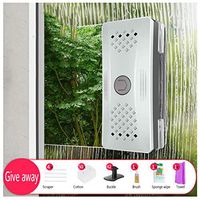 LXLTL Magnetic Window Cleaner Double-Sided Glass Cleaning One-Touch Adjustable Magnet Force Household Cleaning Tools for Glass Windows & Doors Car Window Cleaner,LightGreen,5~30mm