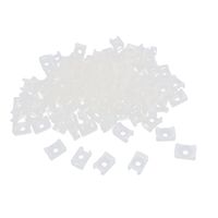 uxcell White Plastic 9mm Wire Buddle Cable Tie Mount Saddle 500pcs