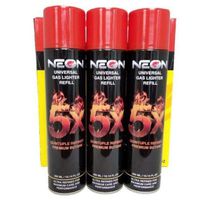 3 Cans of Neon 5X Ultra Refined Butane Fuel Free Neon Torch Lighter