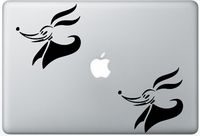 Zero Nightmare Before Christmas Pumpkin Stencil HenryDecalZD0020 Set Of Two (2x) , Decal , Sticker , Laptop , Ipad , Car , Truck