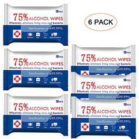 6 Pack Wet Wipes Travel Size Bulk for Carry