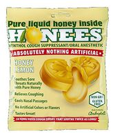 Honees Honey Lemon Cough Drops, 20 Drops Each (Pack of 3)