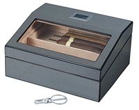 Visol Products Darnell Carbon Fiber Pattern Cigar Humidor
