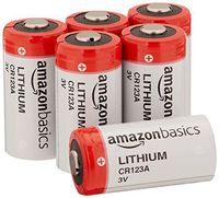 AmazonBasics Lithium CR123a 3 Volt Battery - Pack of 6
